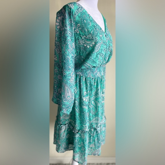 FLYING TOMATO PULLOVER V-NECK FLUTTER SKIRT DRESS, SZ 2X - Picture 5 of 9